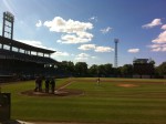 The Syracuse Chiefs take the field.