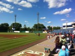 The Visitors Dugout at the Syracuse Chiefs stadium.