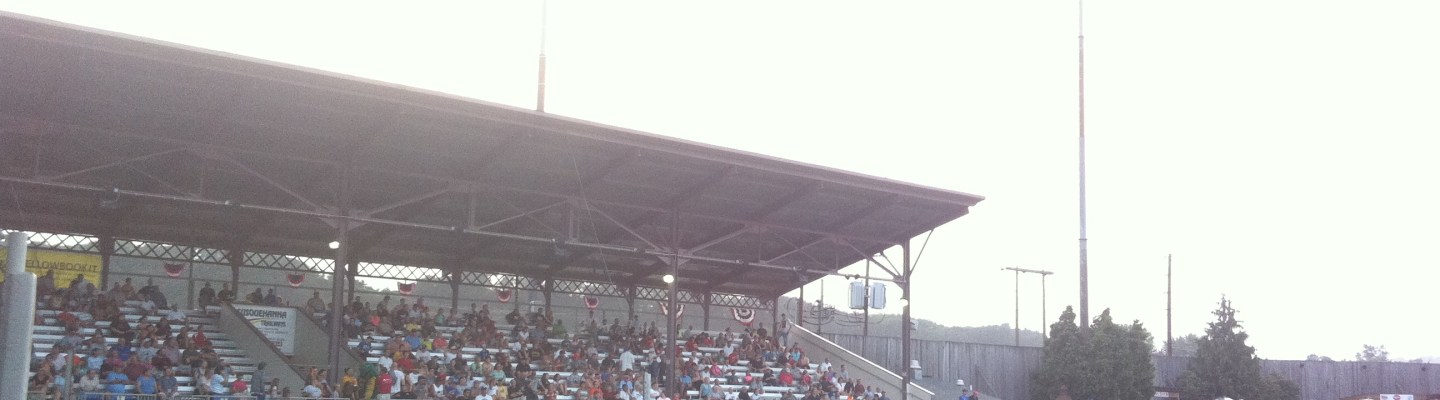A shot of the stands at Bowman Field.
