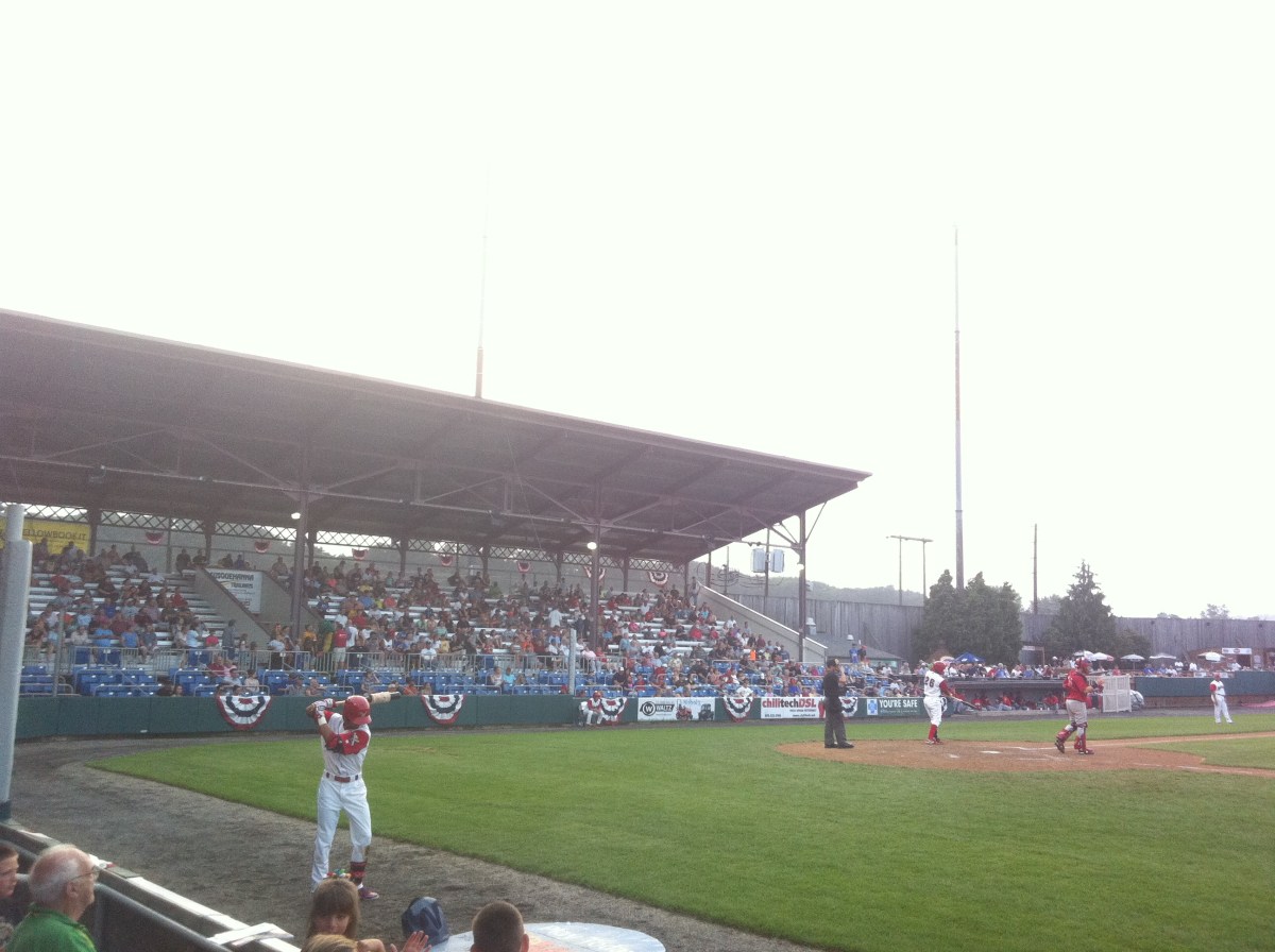 A shot of the stands at Bowman Field.