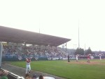 A shot of the stands at Bowman Field.